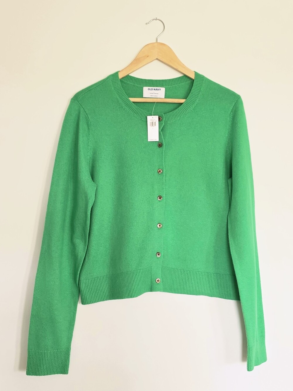 Old Navy Women's Kelly Green Button-Front Cardigan